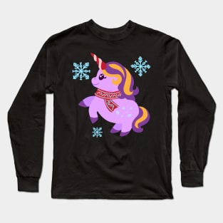 Christmas Unicorn Long Sleeve T-Shirt